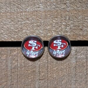 💟 San Francisco 49ers Handmade Stud Earrings